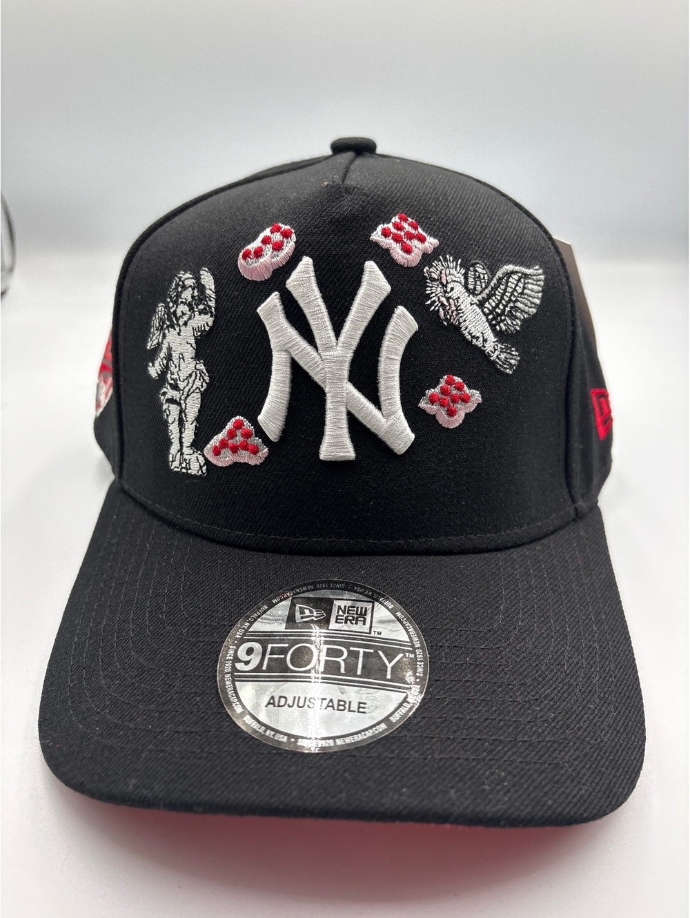 New Era 9FORTY Adjustable Black NY Baseball Cap